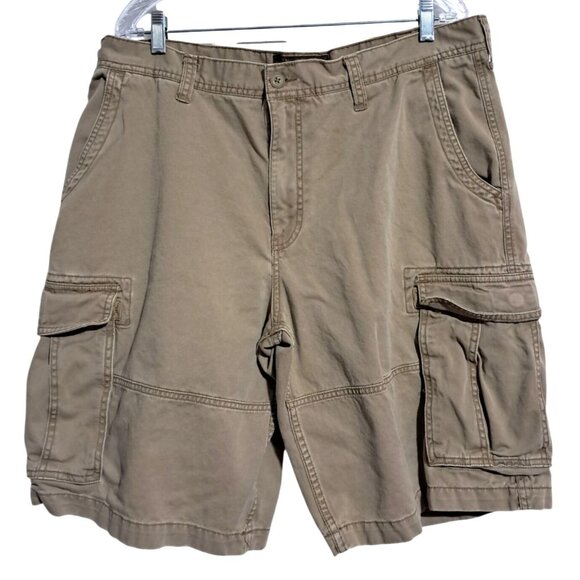 Old Navy Other - Old Navy Cargo Shorts Mens Size 38 Khaki Casual 100% Cotton Durable Design Y2K